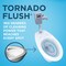 Toto TORNADO FLUSH Commercial Flushometer Floor-Mounted Toilet, Elongated Cotton White CT725CU#01 - alternate 5